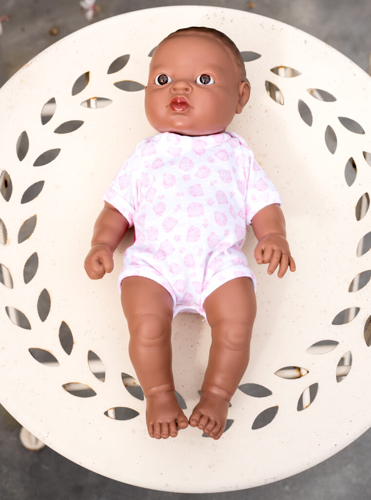 Babypop meisje 30 cm Afrikaans - Berjuan