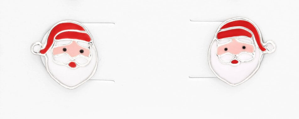 oorknopjes kerst kerstman