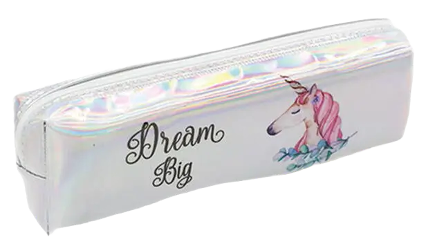 Witte pennenzak met eenhoorn