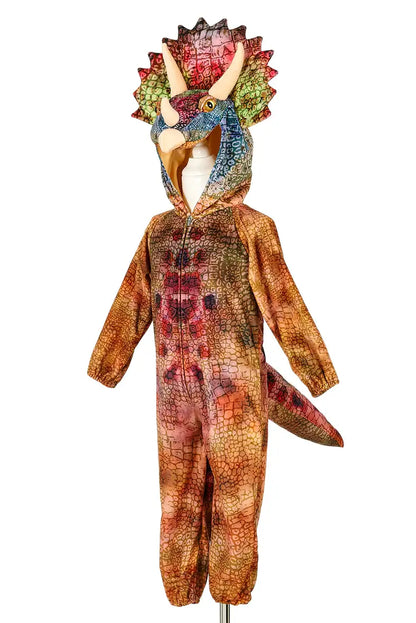 verkleedpak dino triceratops souza verkleedkledij jongen carnaval dinosaurus onesie dinohoofd dinostaart zijaanzicht