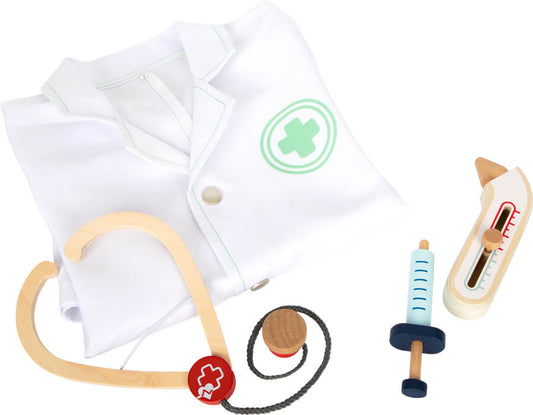doktersjas houten doktersspullen kinderen verkleedset dokter small foot inhoud