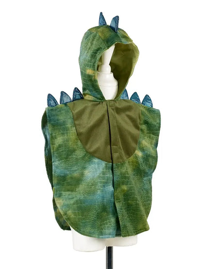 verkleedkledij jongen dino dinosaurus cape baby kleuter peuter groen souza carnaval verkleedkleren souza vooraanzicht