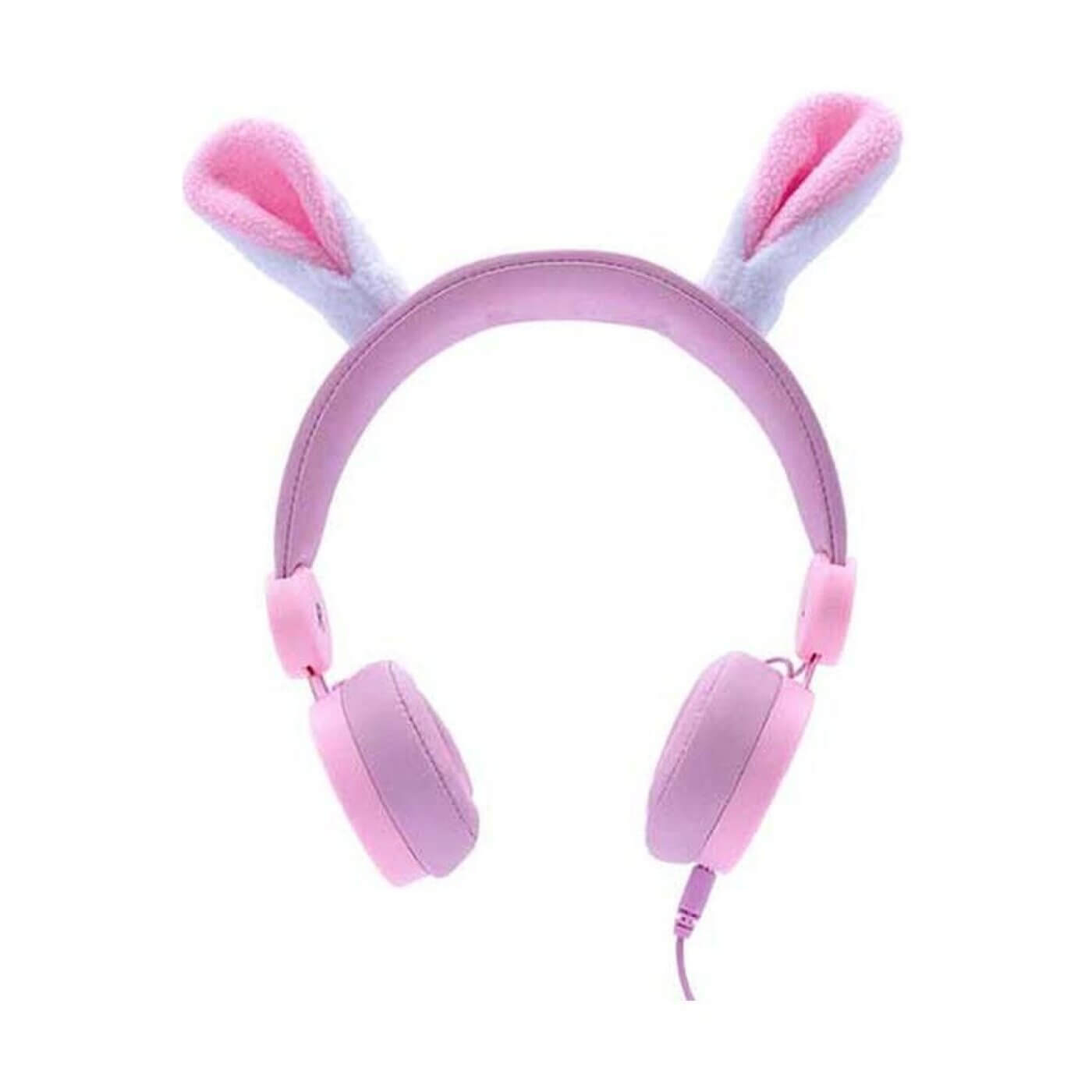 kidyears koptelefoon kinderen magnetische oren konijn rabbit roze vooraanzicht