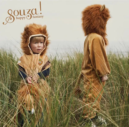 cape leeuw mantel verkleedcape leeuw lion souza verkleedkledij kinderen carnaval verjaardag cadeau sfeerfoto