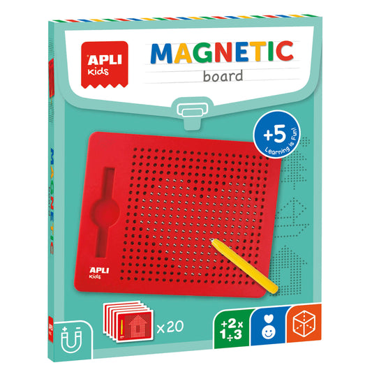 magnetisch bord cadeau kind 5 jaar maneetbord bolletjes pen apli kids magnetic board vooraanzicht