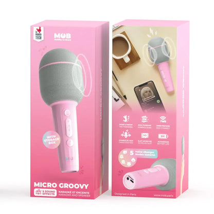 kindermicrofoon roze MOB micro meisje karaoke cadeau kind meisje verjaardag kerst nieuwjaar communie lentefeest verpakking