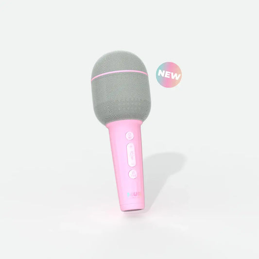 kindermicrofoon roze MOB micro meisje karaoke speaker cadeau kind meisje verjaardag kerst nieuwjaar communie lentefeest vooraanzicht