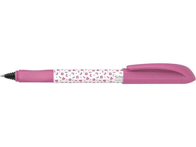 rollerbal pen easy roze schneider balpoint pen lagere school zijaanzicht