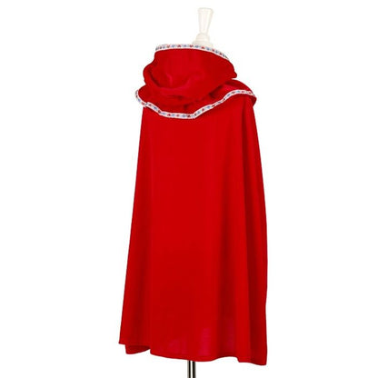 verkleedcape roodkapje mantel carnaval verkleedkledij kinderen achterzijde