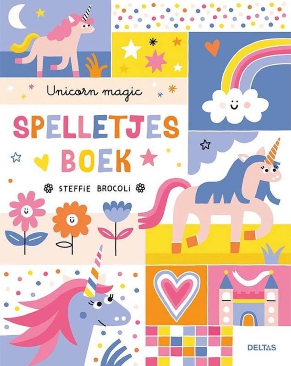 spelletjesboek unicorn magic eenhoorns meisje deltas voorzijde