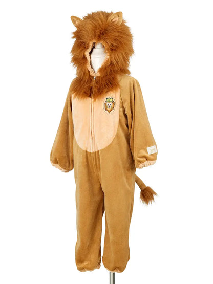 leeuwenpak souza leeuwenkostuum lion verkleedpak leeuw verkleedkledij kinderen jongens meisjes cadeau kap met manen voorzijde