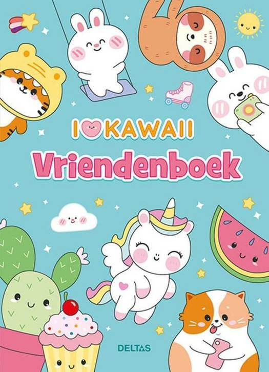 vriendenboek ik hou van kawaii meisjes voorzijde