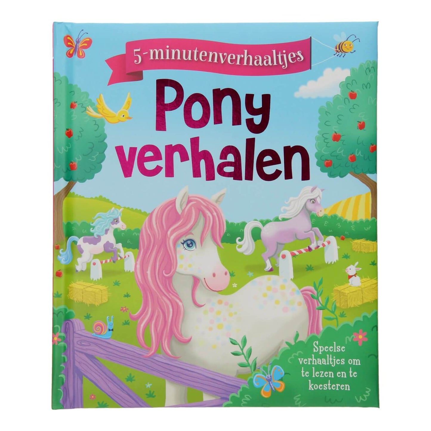 Ponyverhalen - 5 minutenverhaaltjes - voorkant pony's in de weide