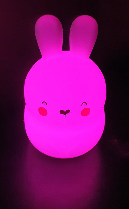 Nachtlampje Klein konijntje - wit - kleuren