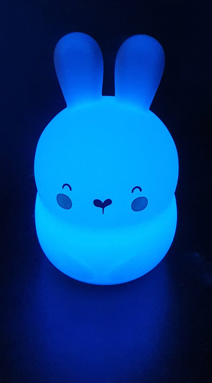 nachtlampje led kleuren veranderen konijn blauw