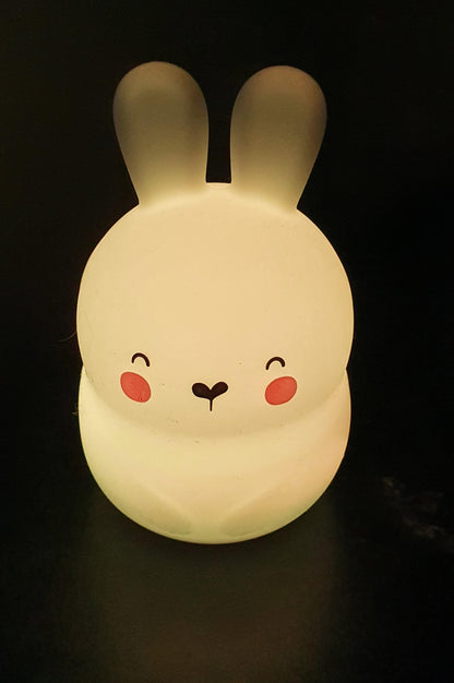 nachtlampje led kleuren veranderen konijn geel