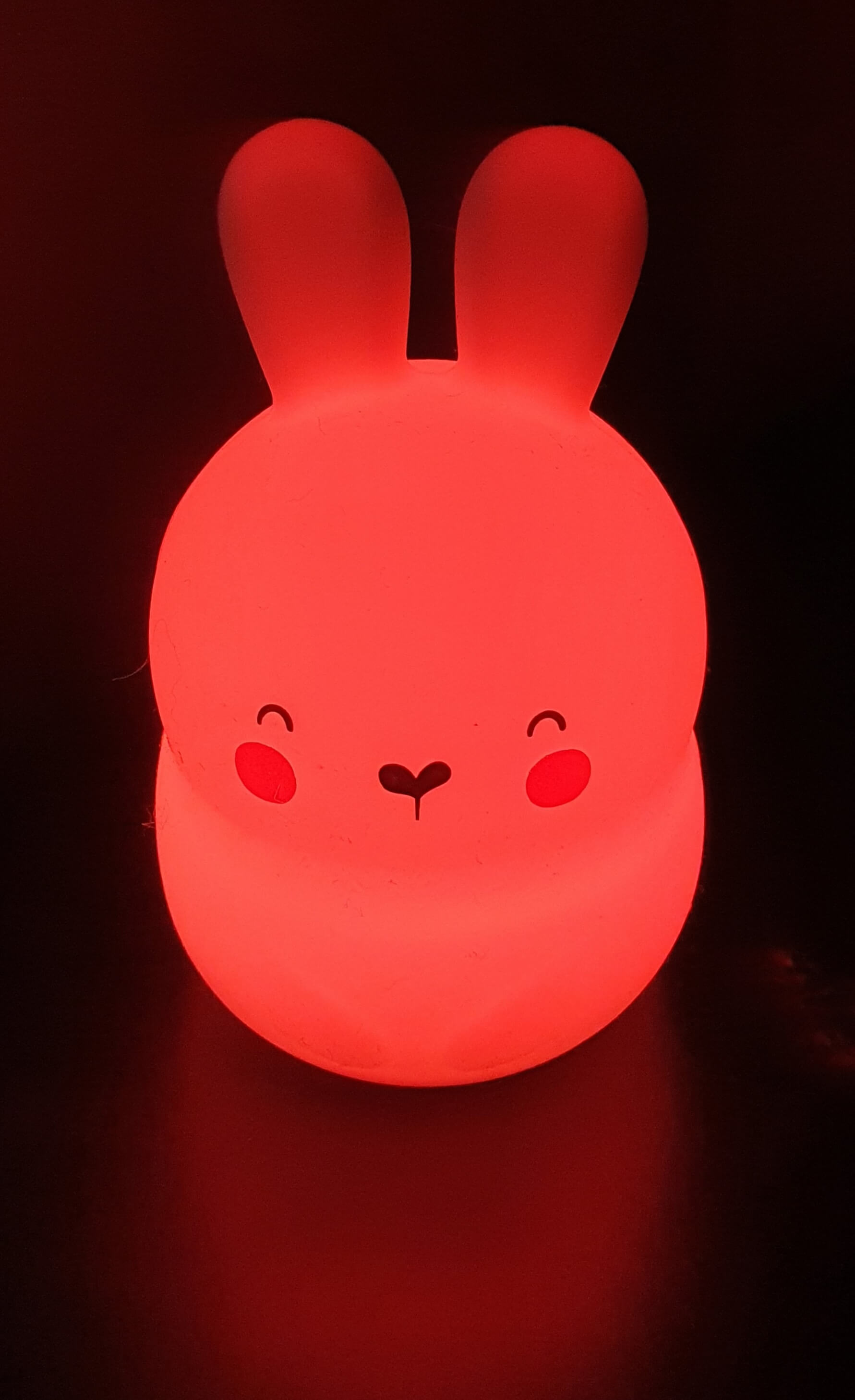 nachtlampje led kleuren veranderen konijn rood