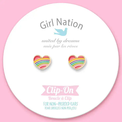 Clipoorbellen Rainbow Heart - Girl Nation