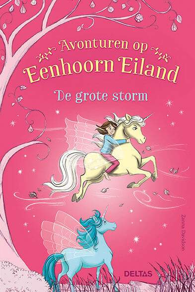 Leesboek 3e 4e leerjaar 9 jaar 10 jaar 11 jaar Avonturen op Eenhoorneiland - De grote storm - cover voorkant