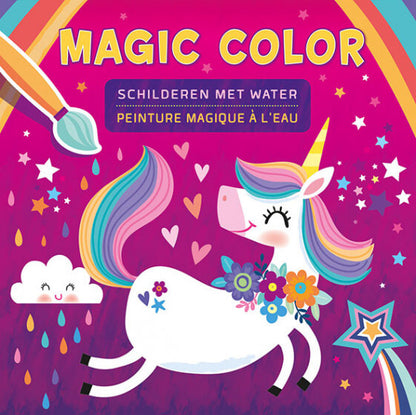 Kleurboek Magic Color - Schilderen met water - eenhoorn - front