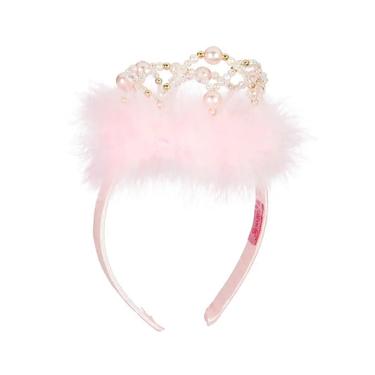kroon roze prinses ballerina fee souza vooraanzicht kroon met parels
