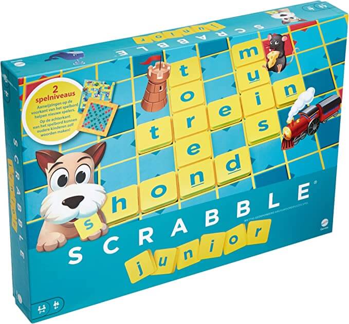 Scrabble Junior - Mattel games gezelschapsspel kinderen