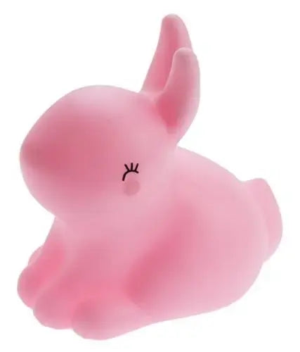Nachtlampje meisje konijntje batterij - roze zijaanzicht