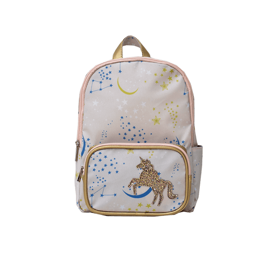 Rugzakje unicorn eenhoorn Constellation Rose - Caramel & Cie - voorkant