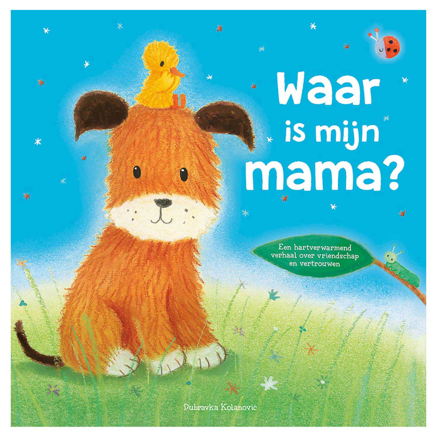 prentenboek waar is mijn mama lente rebo cover voorkant boek hondje met eendje