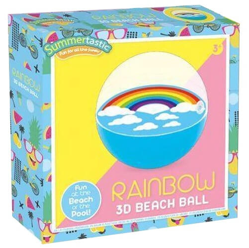 strandbal meisje regenboog 3d verpakking