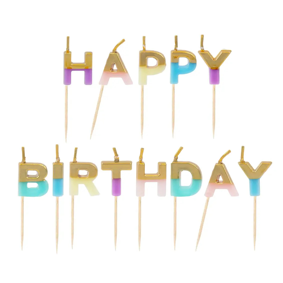happy birthday kaarsen verjaardag pastel meisje letterkaarsen